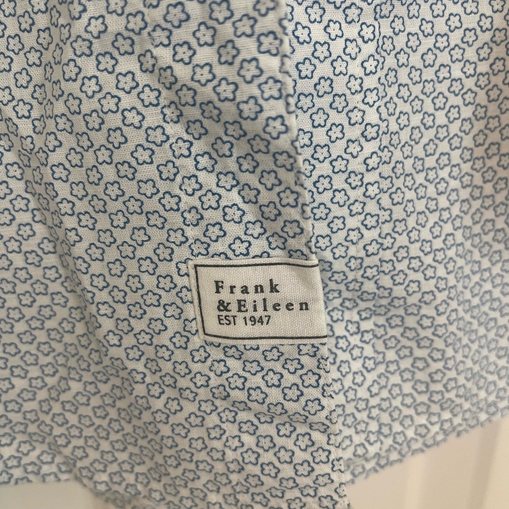 Frank & Eileen Light Blue Patterned Women’s Shirt - Picture 4 of 5